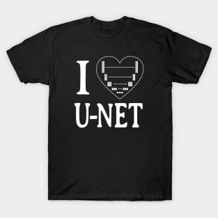 I LOVE U-NET, Deep Learning, AI, Neural Network T-Shirt